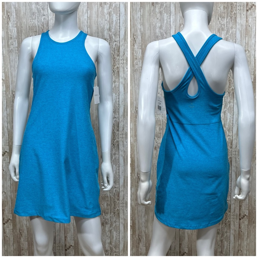 Beyond Yoga Blue Glow Under Lock & Key Dress NWT [1816]